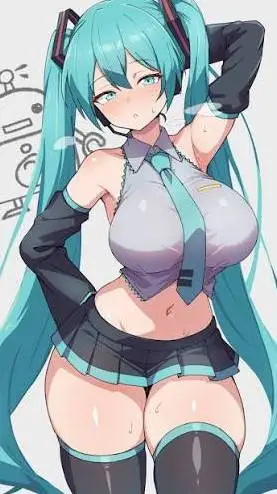 ai character: Miku background