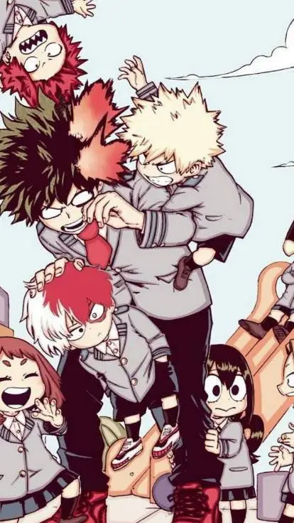 ai character: mha baby (5)  background