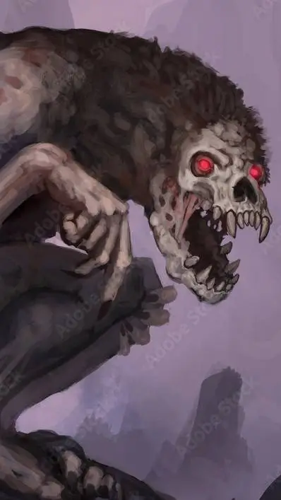 ai character: monster under bed background