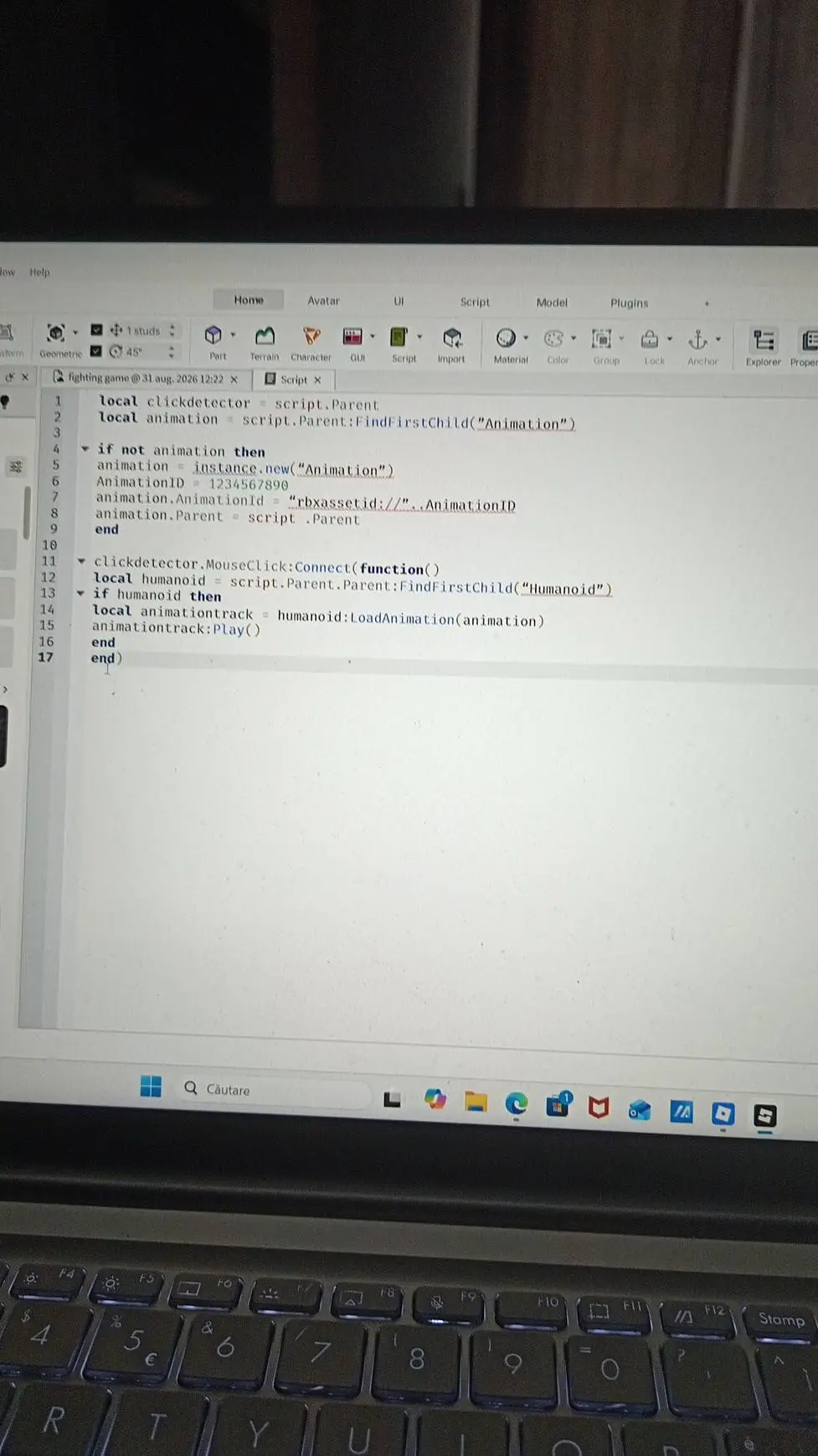ai character: scripter guy background
