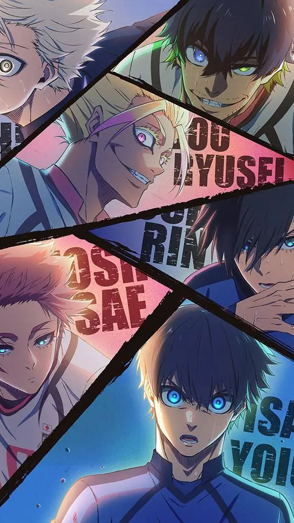 ai character: Blue lock background