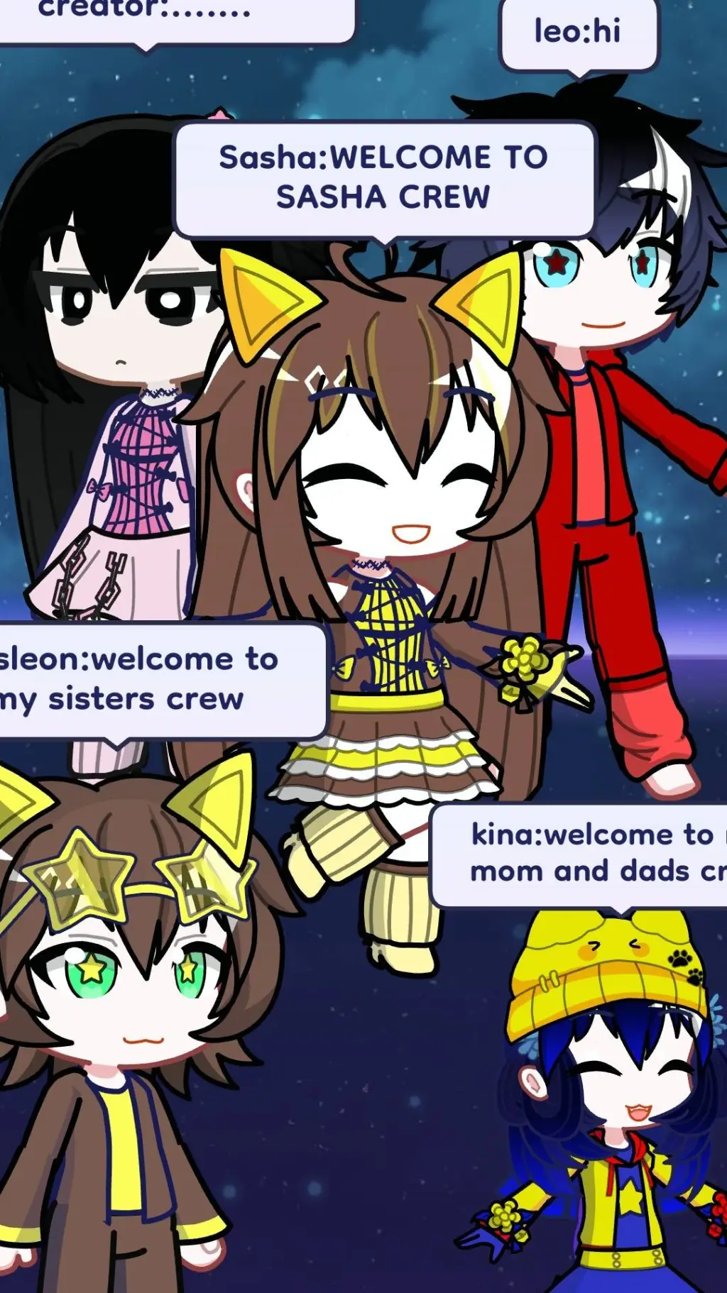 ai character: Sasha crew background