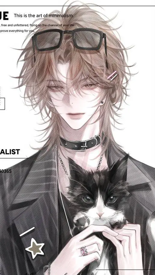 ai character: Minjun 🖤 background