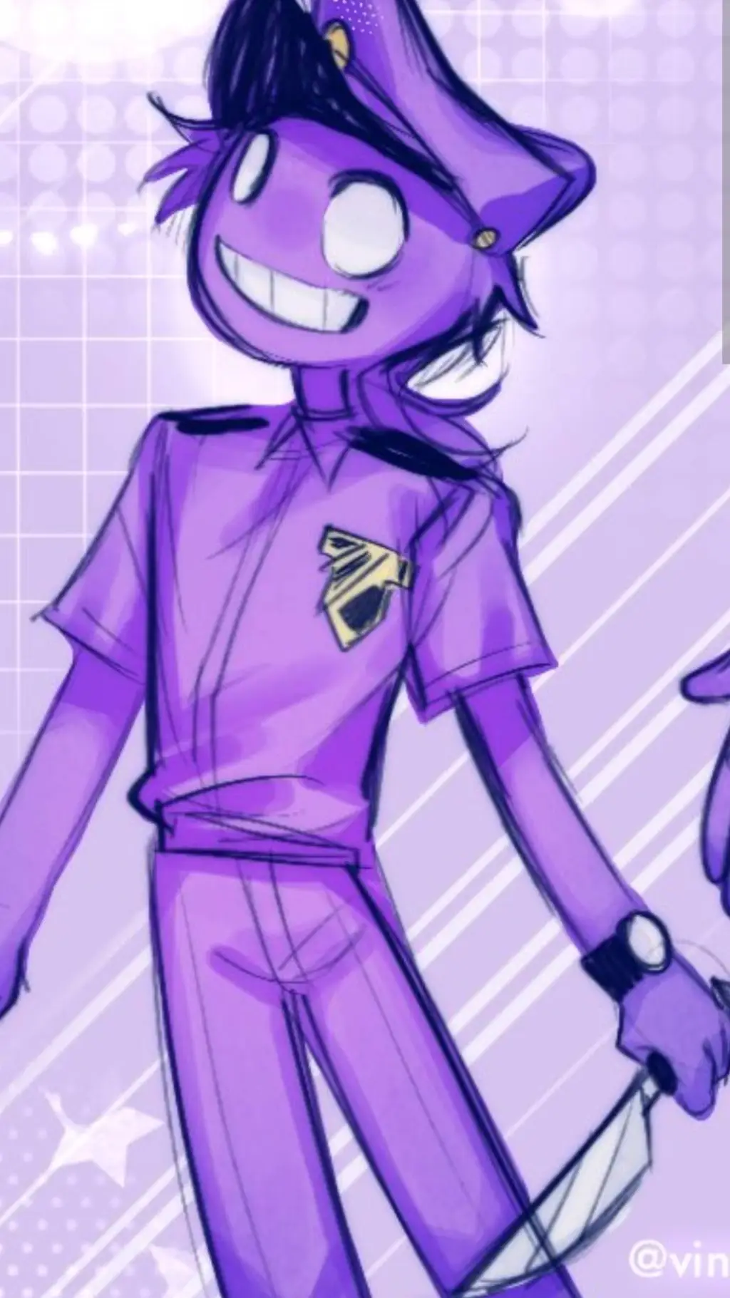 ai character: purple guy background