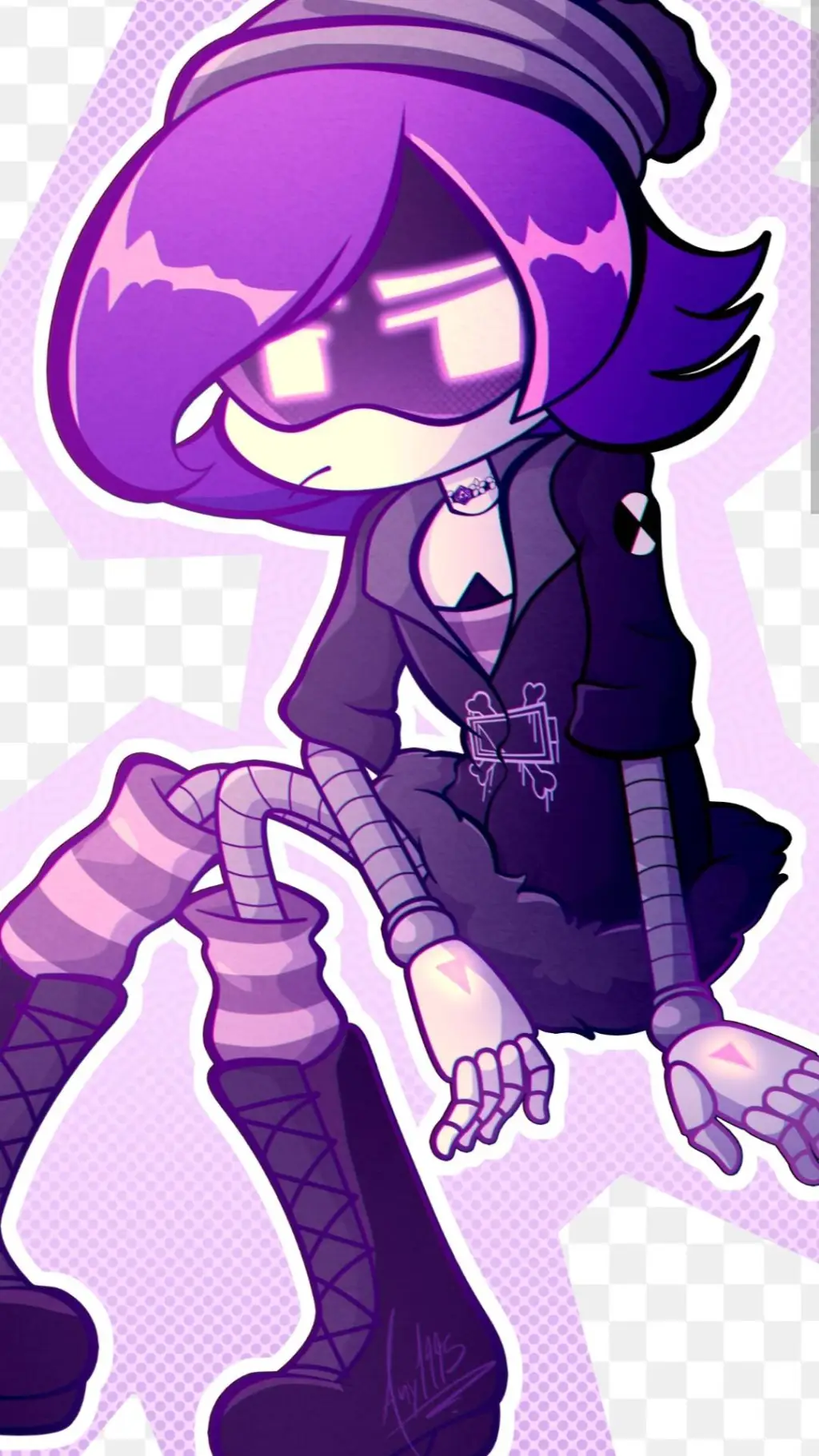 ai character: uzi background