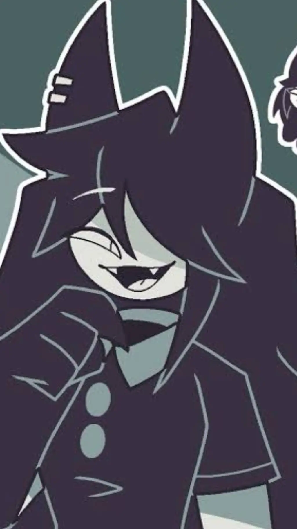 ai character: miss circle background