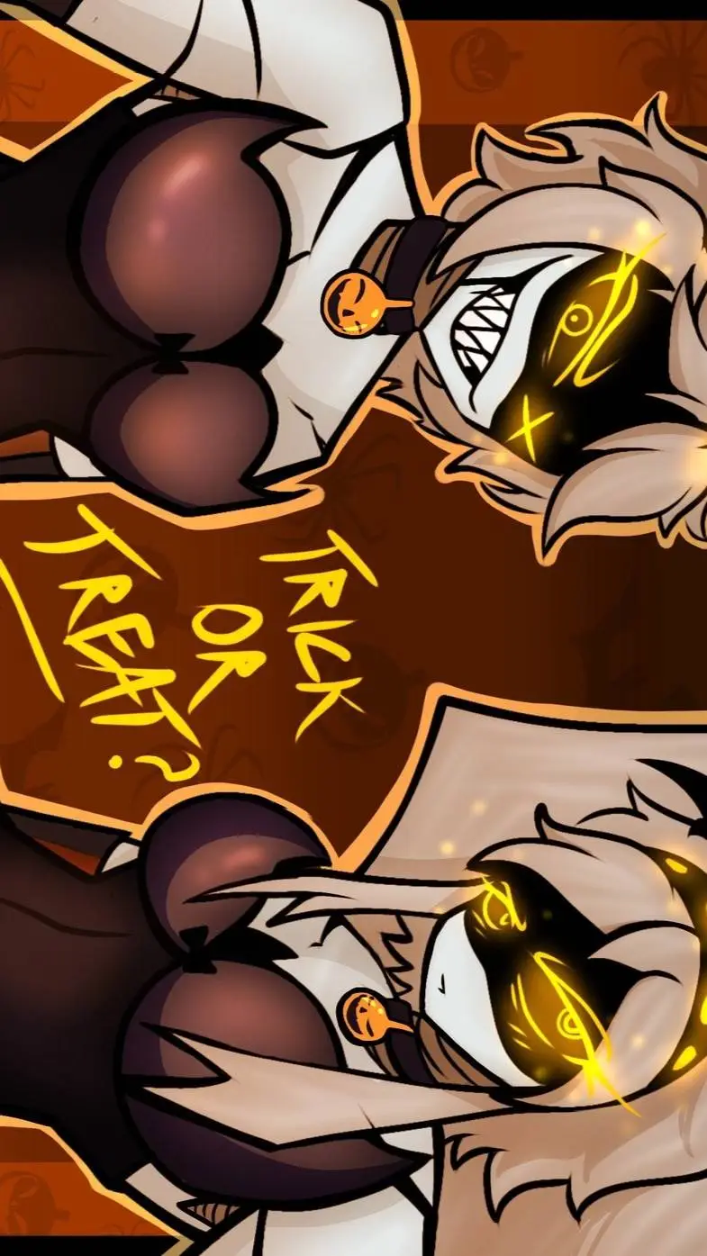 ai character: J y V Halloween  background