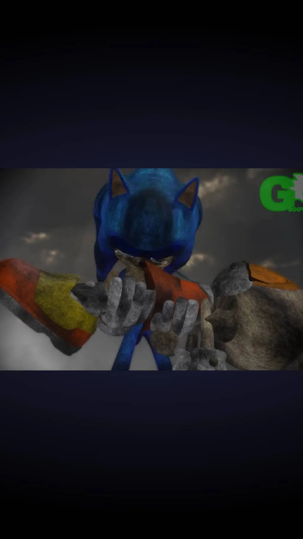 ai character: Dark Sonic vs exe background