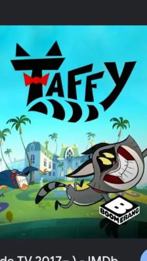 ai character: Taffy 🦝🎀 background