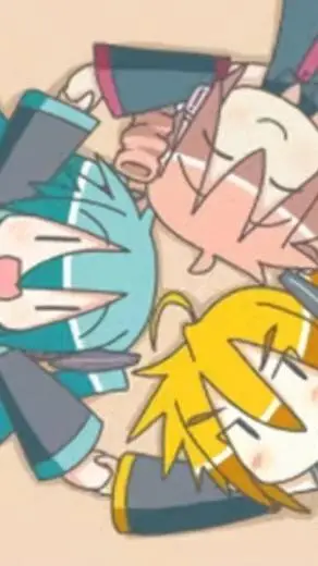 ai character: Triple baka 💙❤💛 background