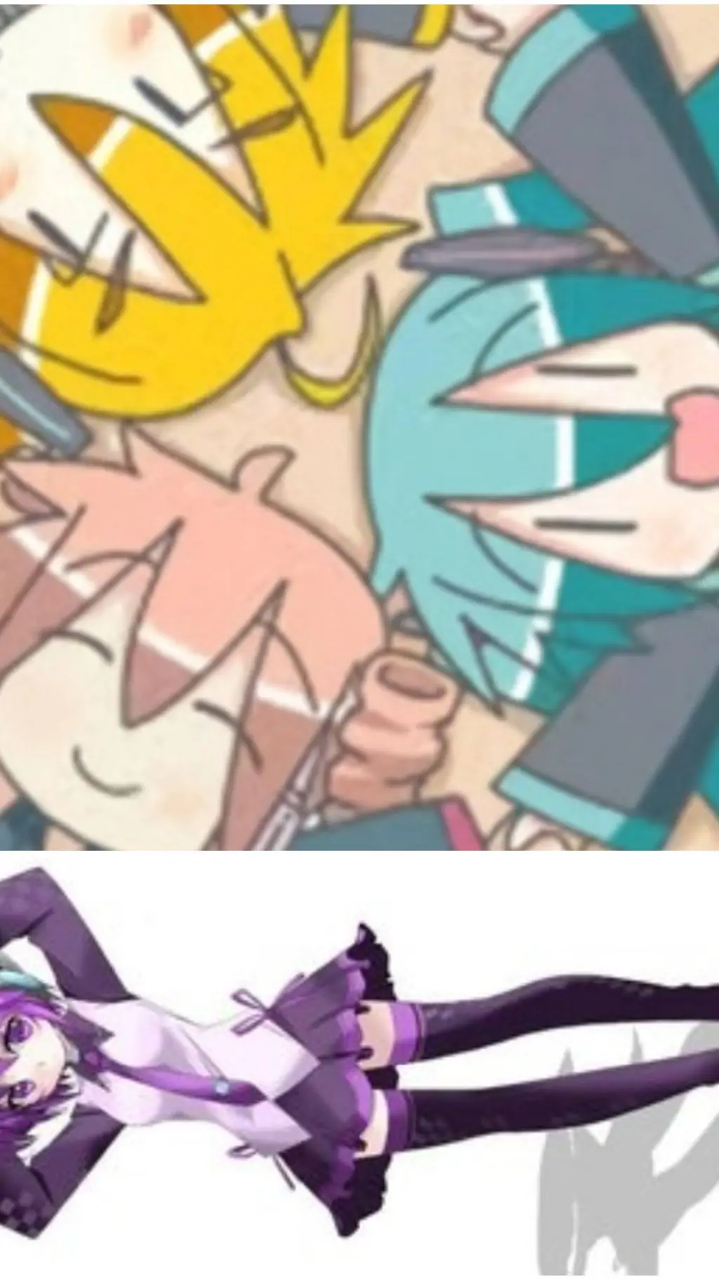ai character: triple baka,Defoko background