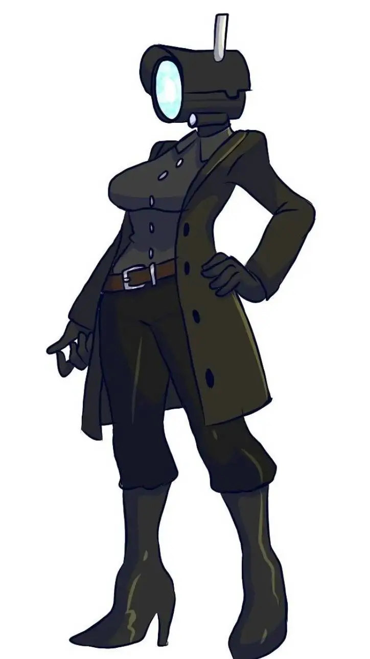 ai character: camera woman background