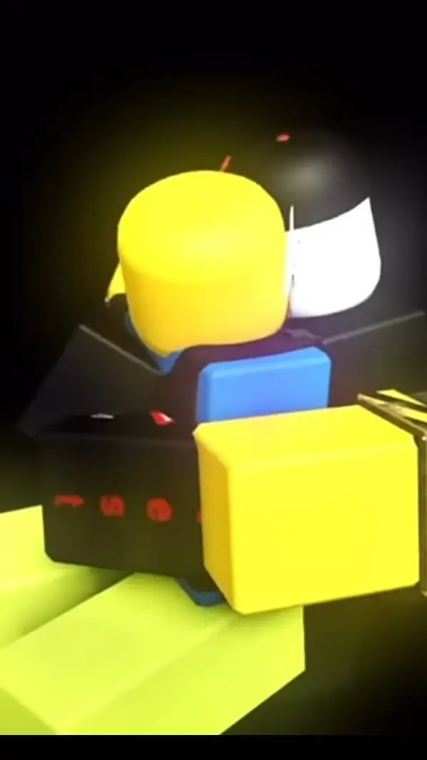 ai character: noob and Roblox  background