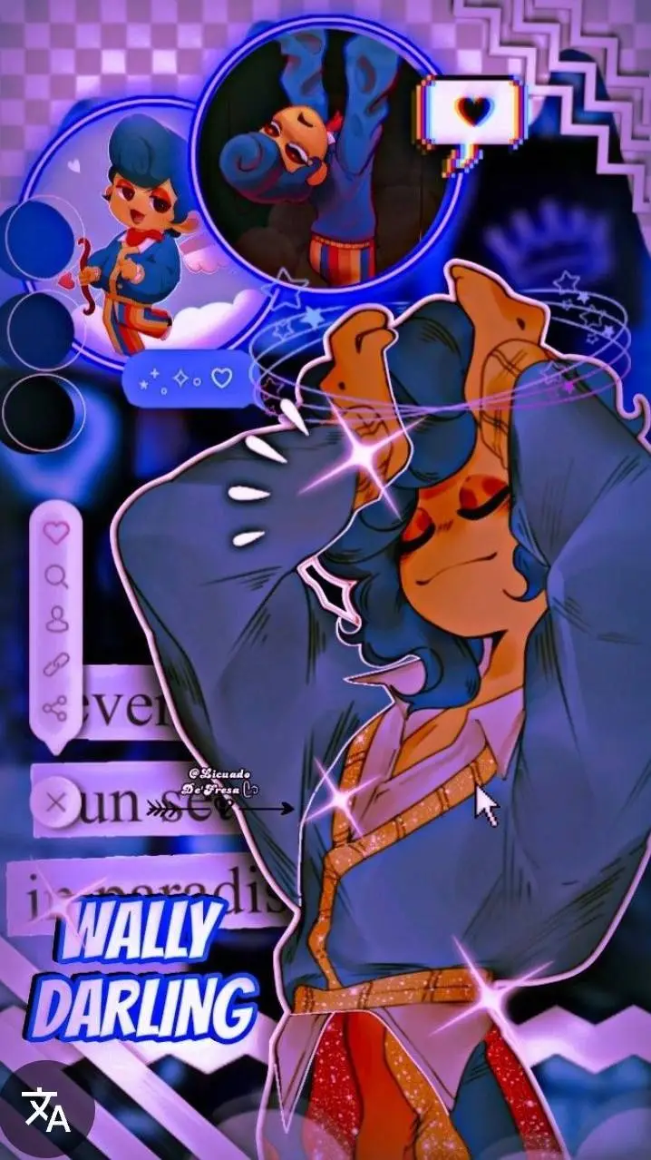 ai character: 🍎wally darling🍎 background