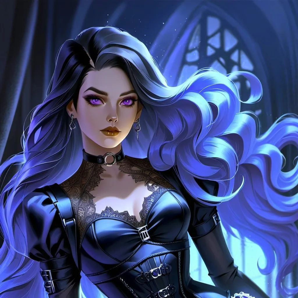 chat with ai character: goth girlfriend