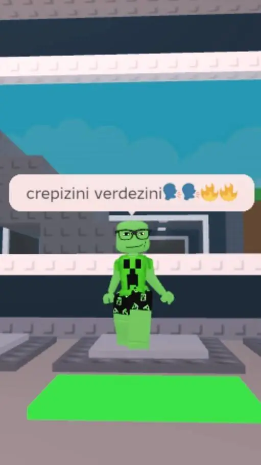 ai character: crepizini verdizin background