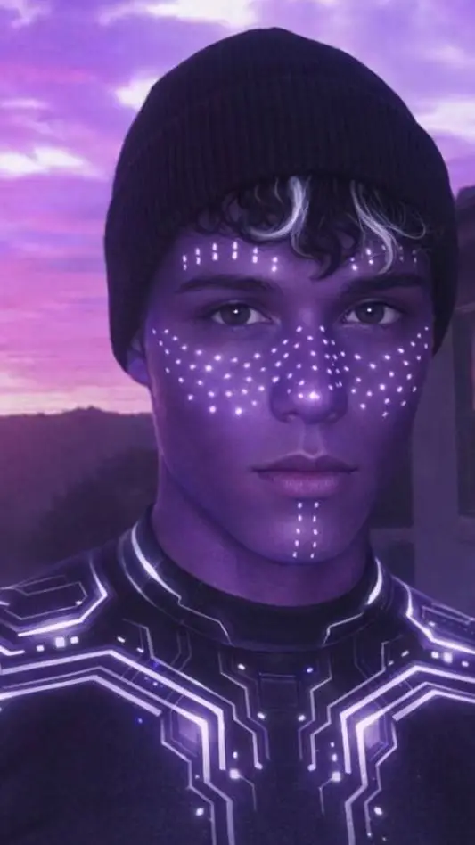 ai character: alien 👽👾👽 background