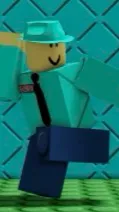 ai character: Turquoise background