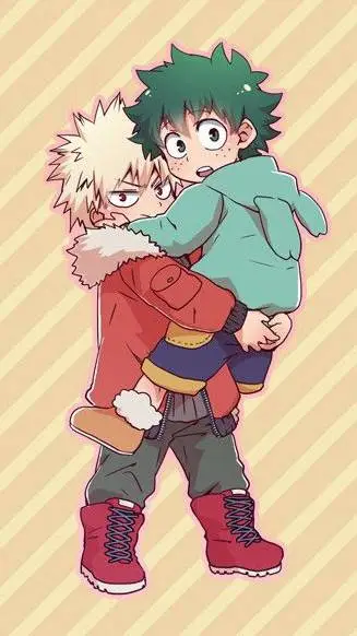 ai character: BAKUGO x DEKU background