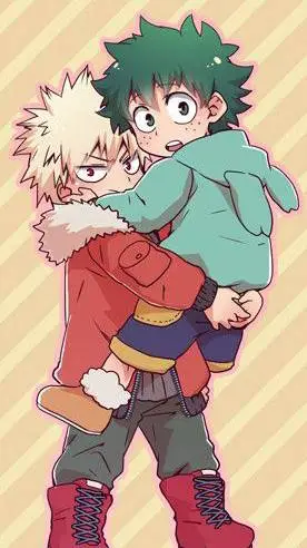 ai character: DEKU x BAKUGO  background