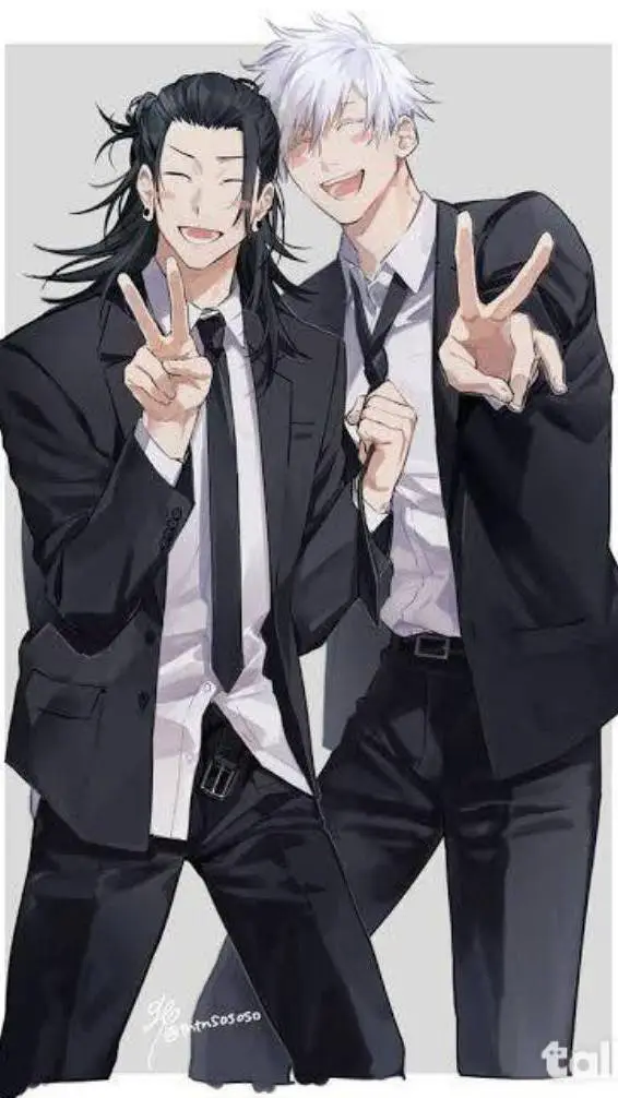 ai character: 🤍Gojo X Geto🖤 background