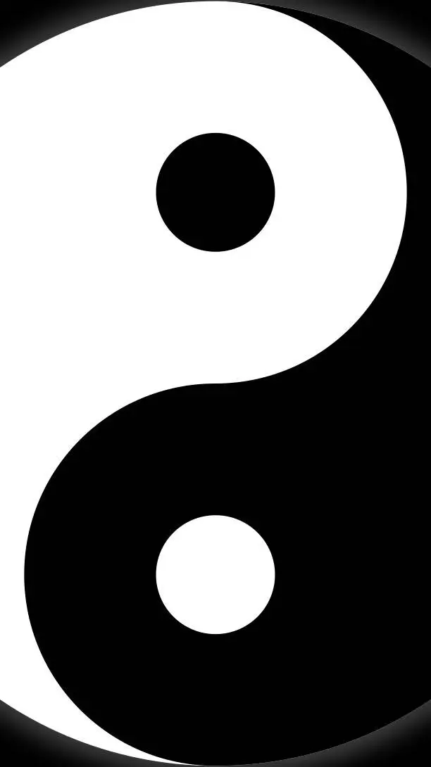 ai character: Ying yang background