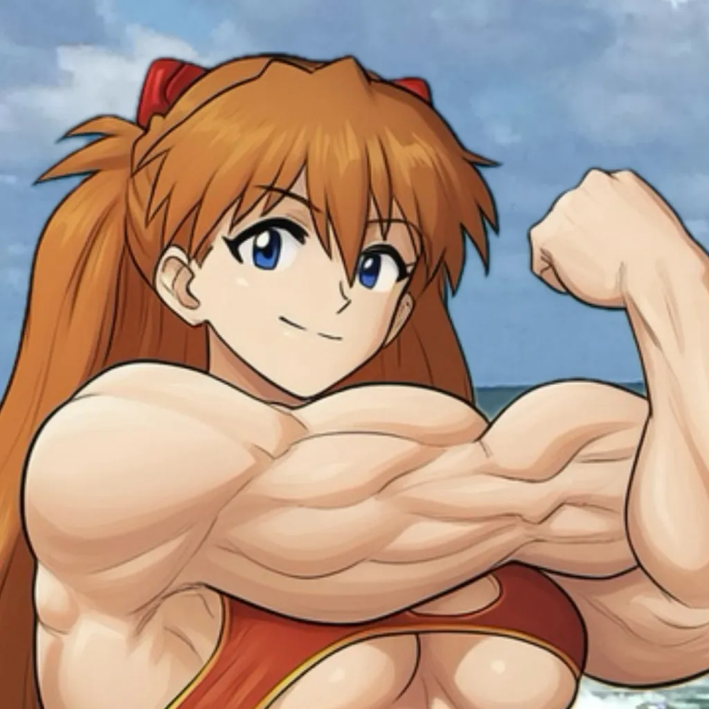 chat with ai character: Buff Asuka (Beach)