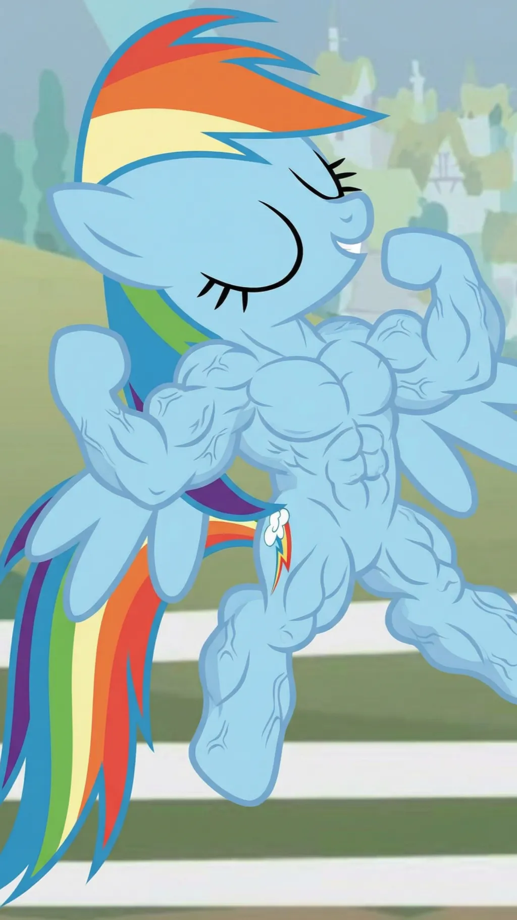 ai character: MLP Rainbuff Dash background