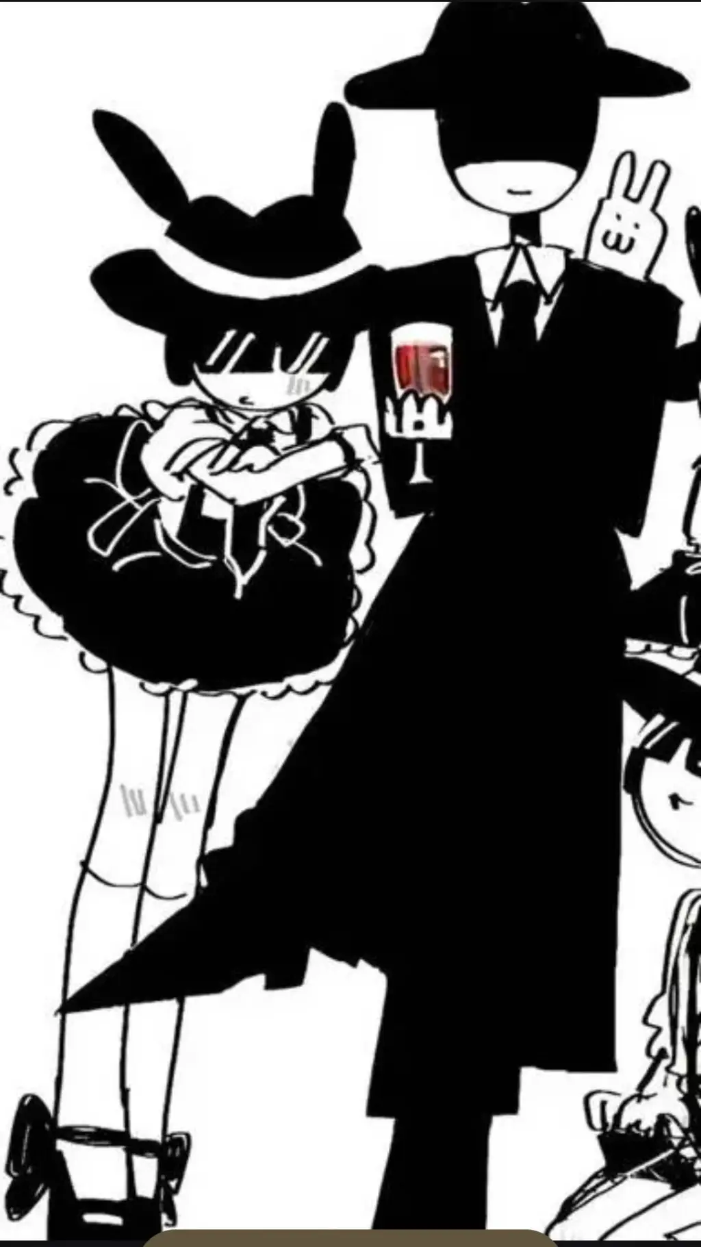 ai character: doublefedora background