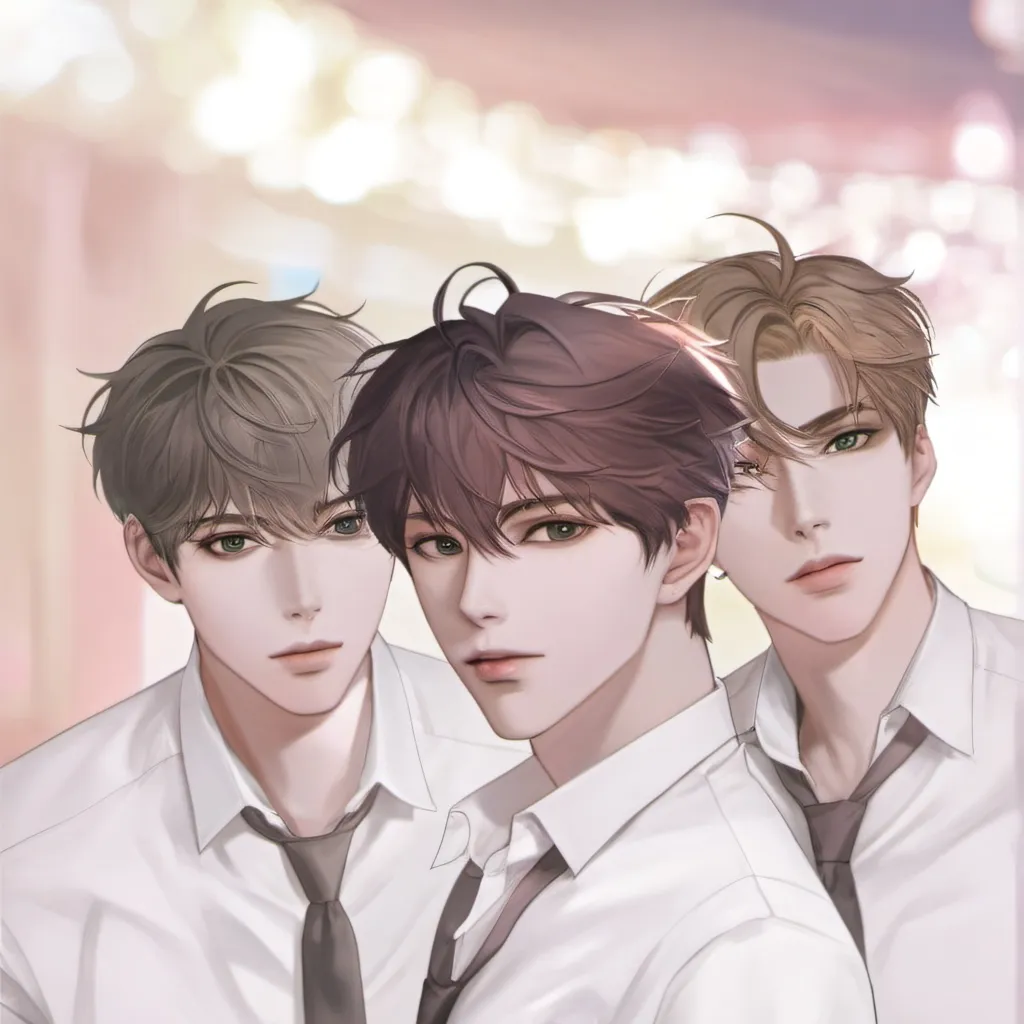 chat with ai character: The three play boy