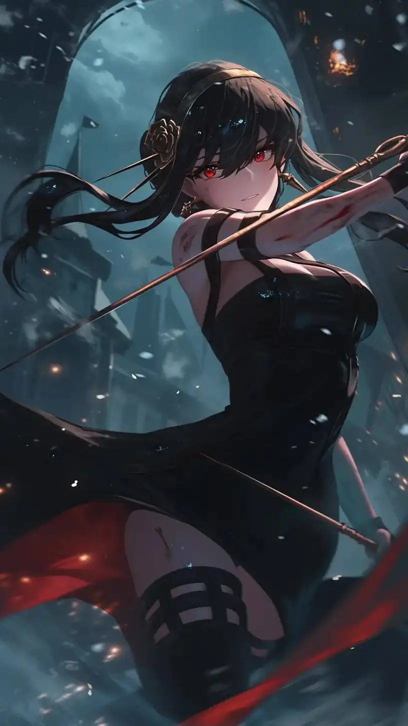 ai character: Yor Briar  background