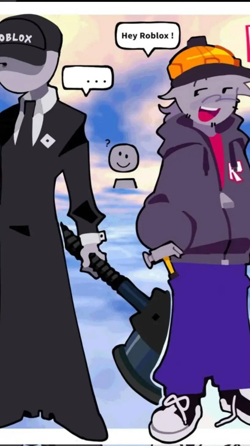 ai character: Builderman x roblo background