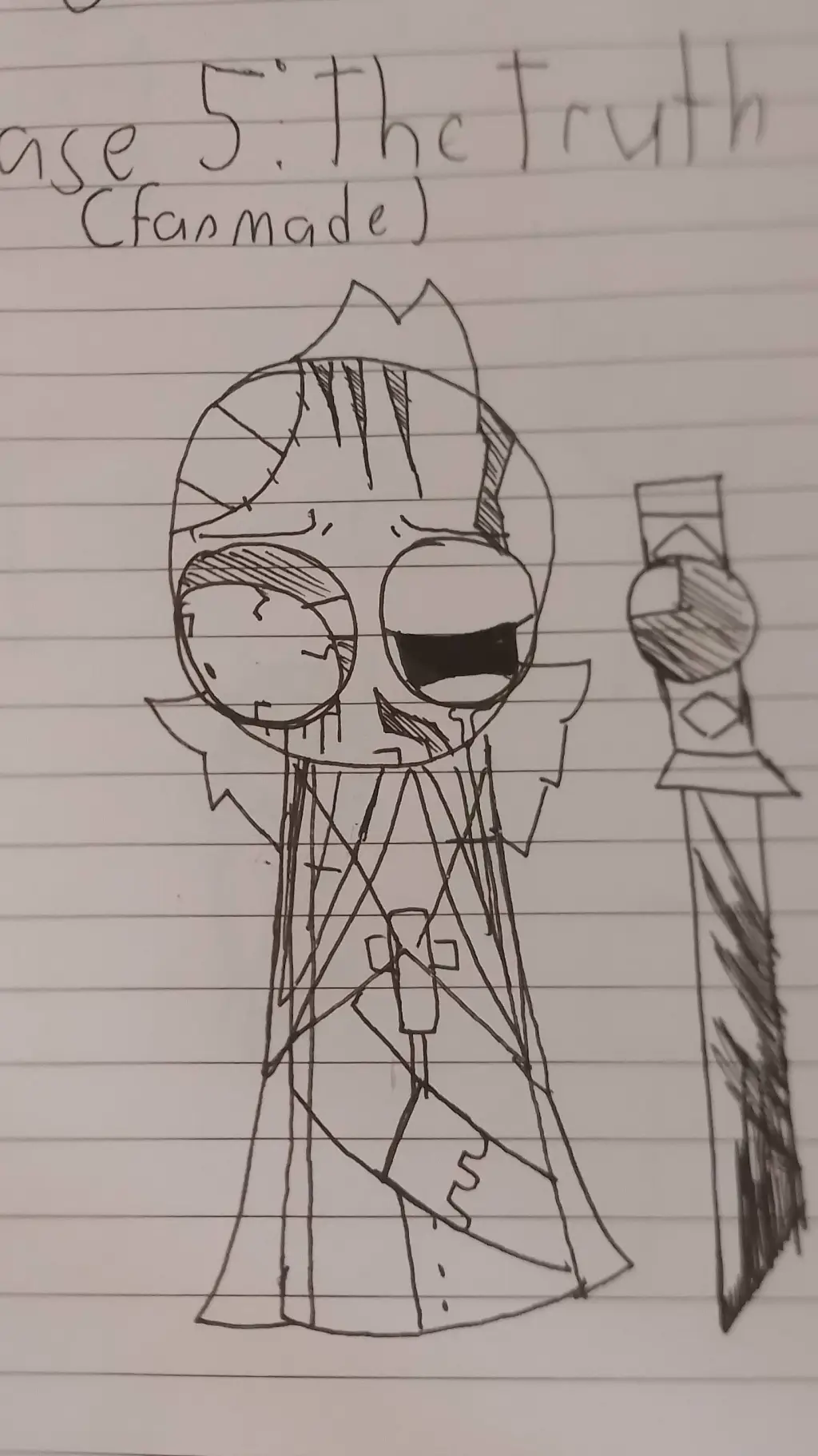 ai character: Sprunki P5 TRT background