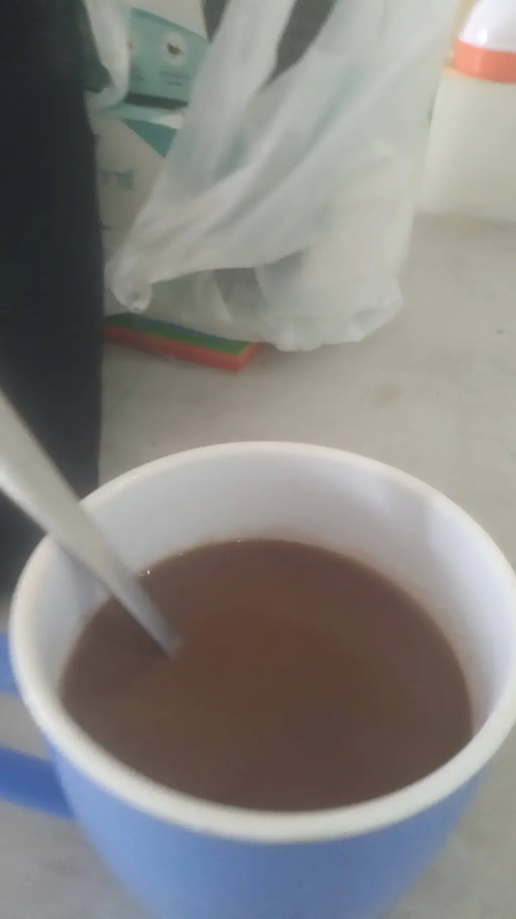 ai character: coffee background