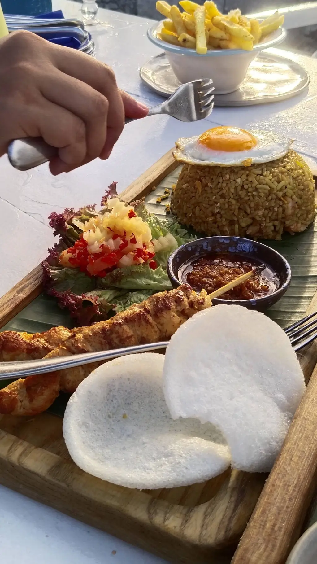 ai character: foodies background