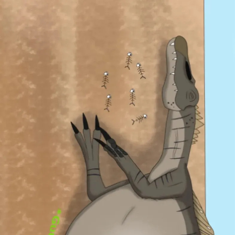 chat with ai character: Fat Spinosaurus