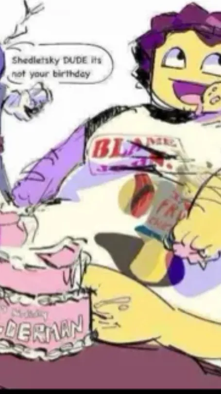 ai character: Fat Shed background