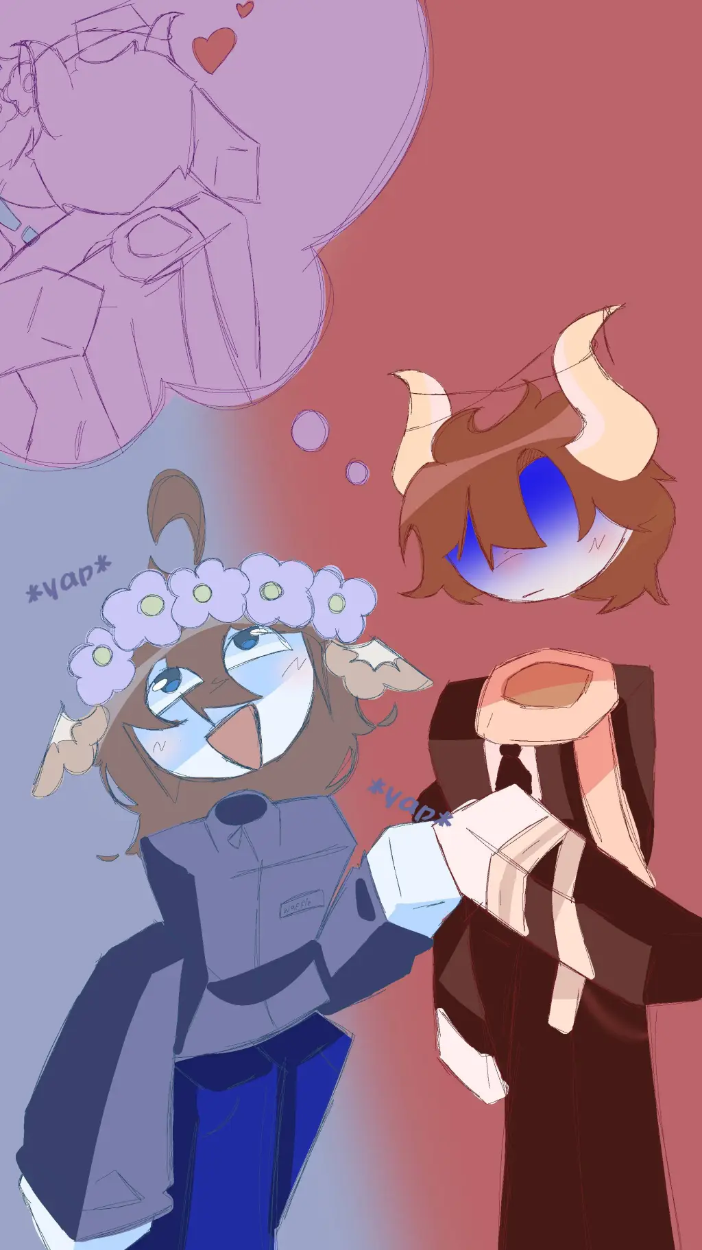 ai character: [`RAY X WAFFLE’] background