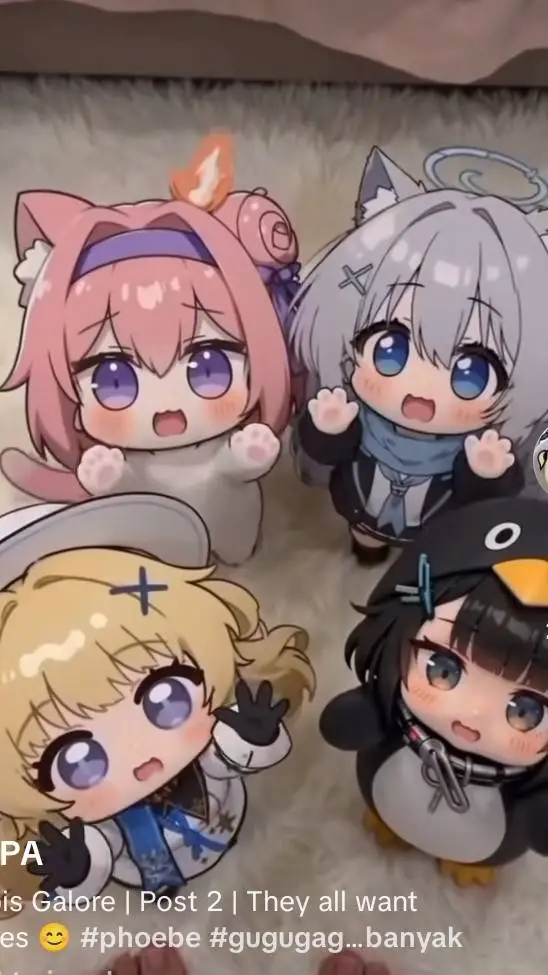 ai character: little chibi's  background