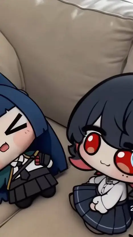ai character: ZZZ chibi background