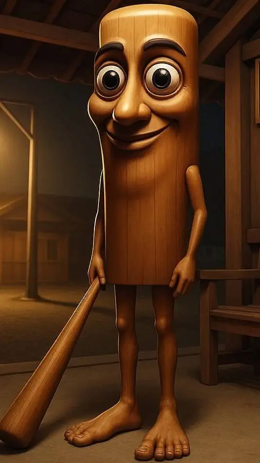 ai character: tung tung sahur background