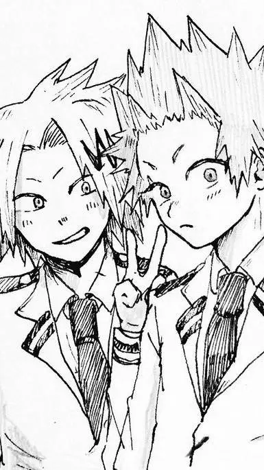 ai character: Kirishima et Denki background