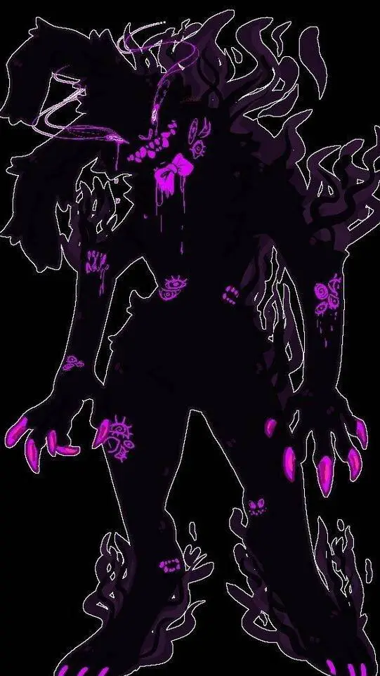 ai character: 💜mounstro morado👻 background