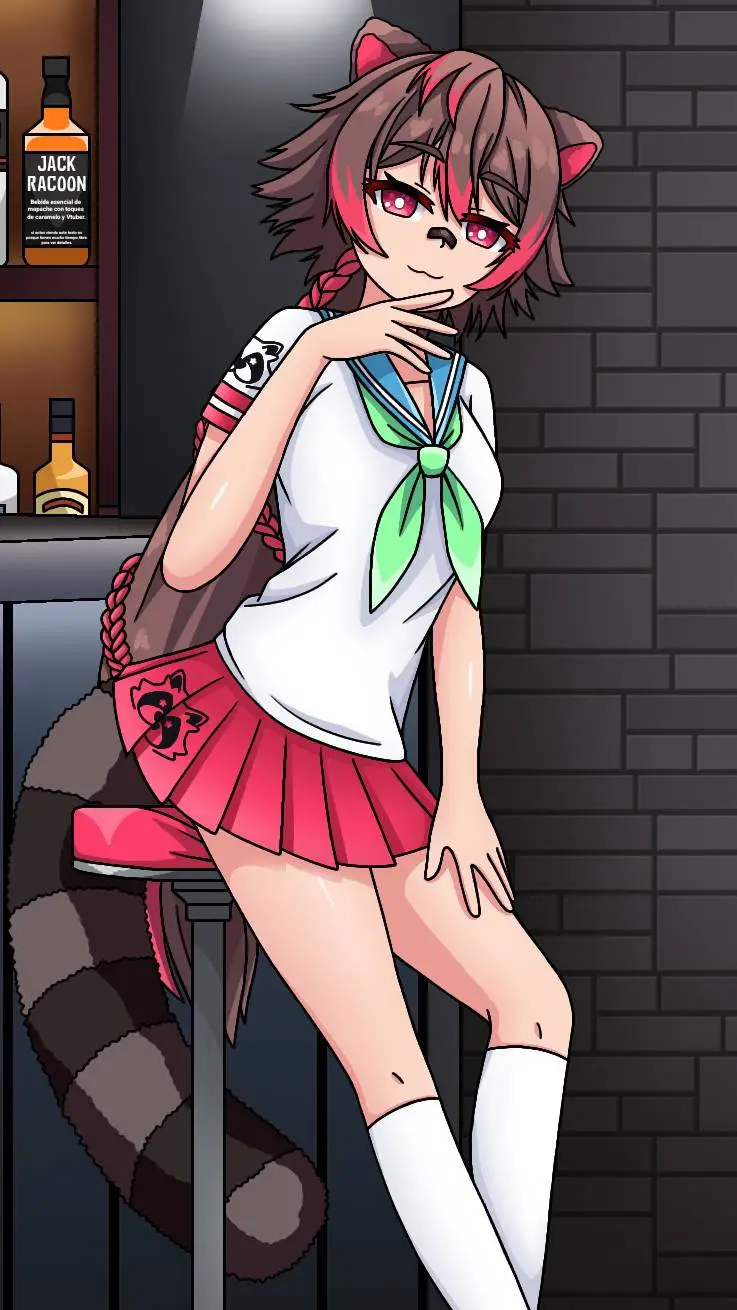 ai character: Rakkun  background