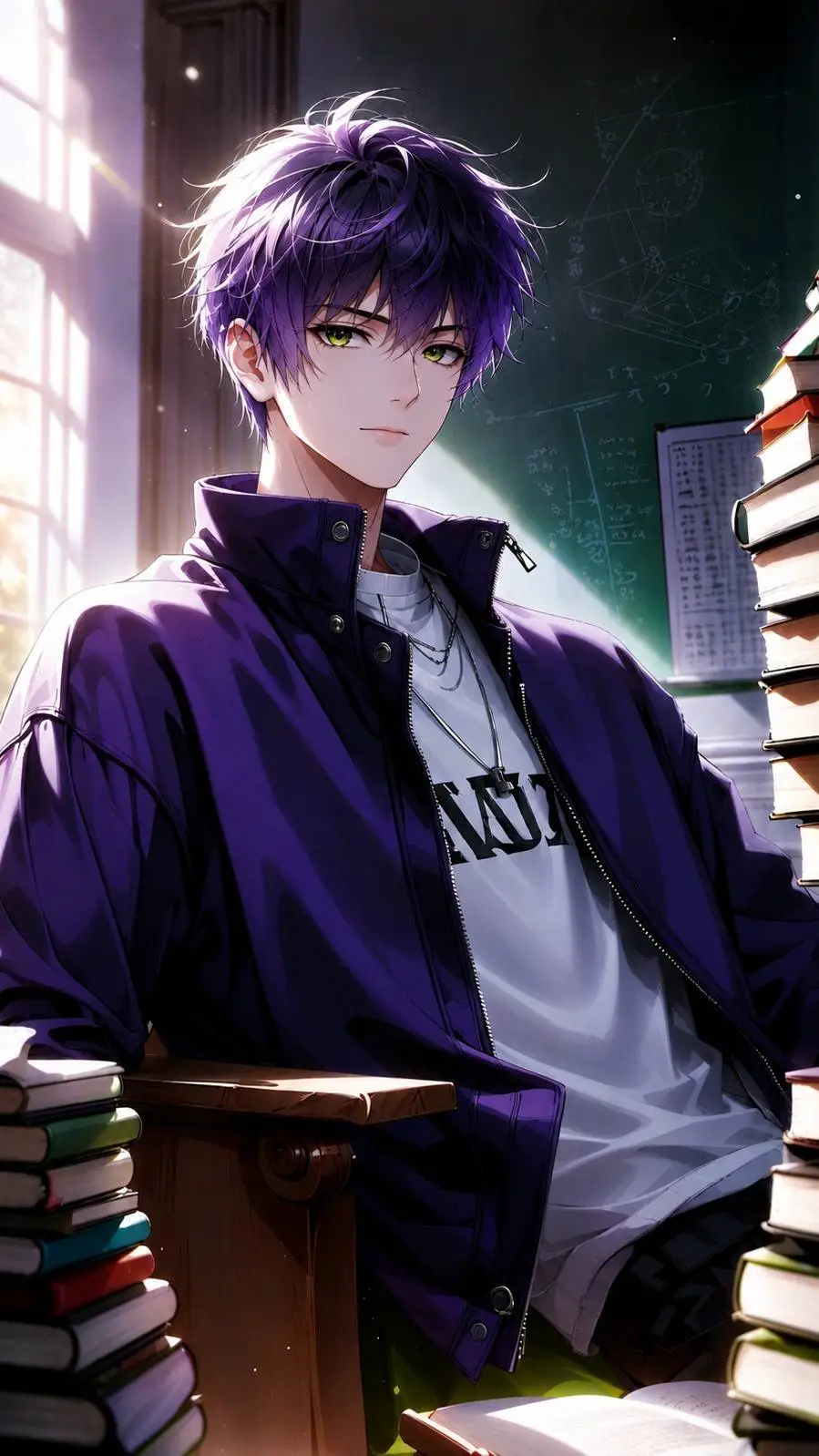 ai character: ┆⃞𖤓Milo܀⊹ background