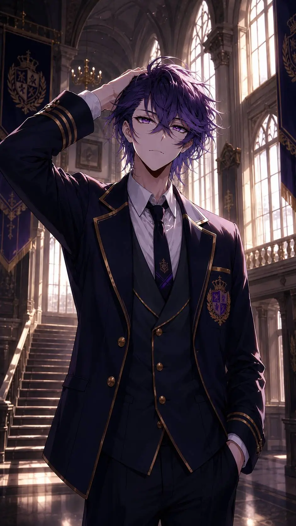 ai character: ۞Aster𖡛​᭄ background