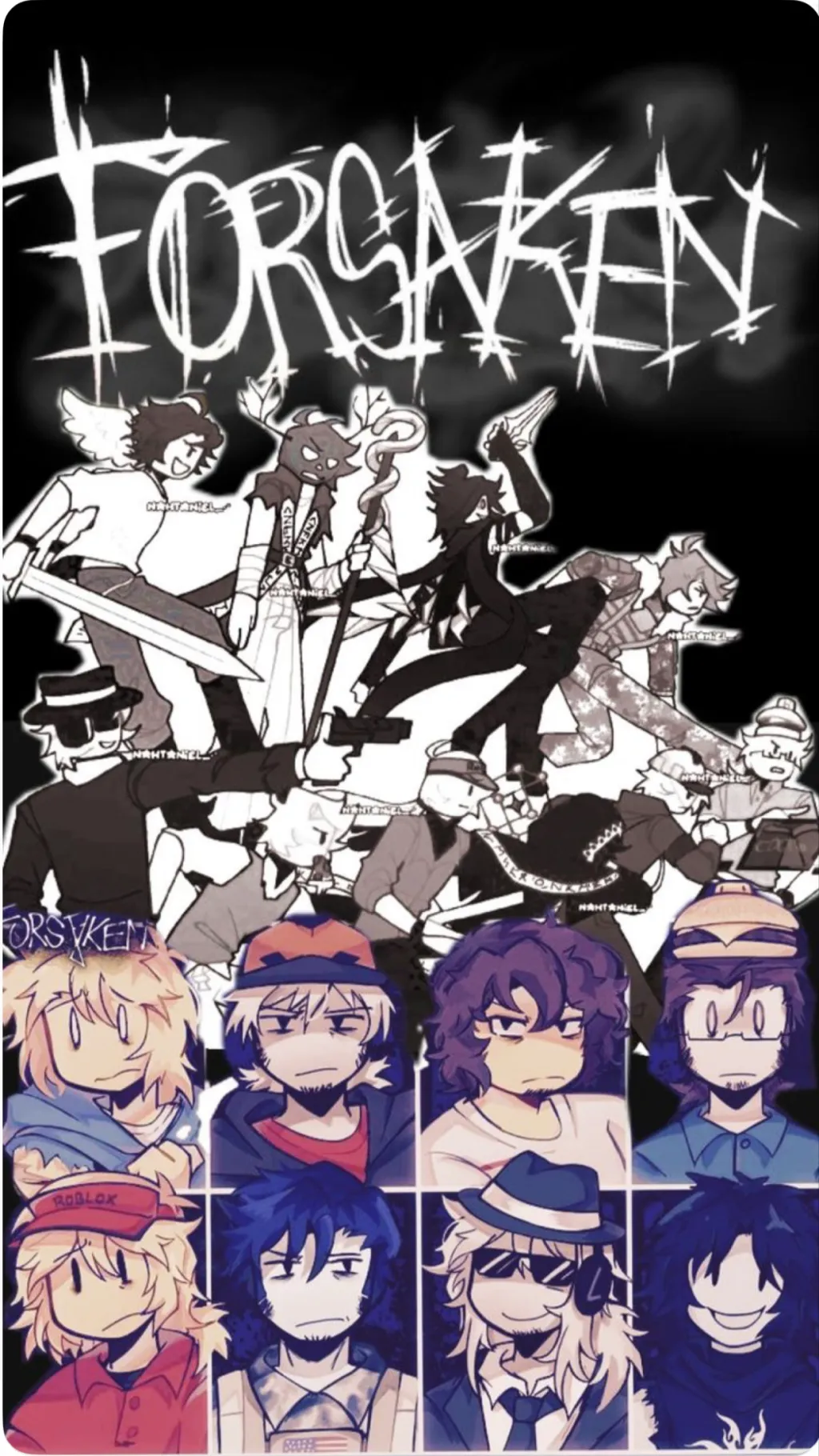 ai character: DoubleFedora but.. background