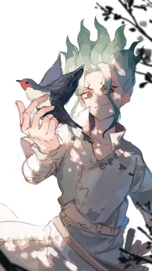 ai character: Senku Ishigami background