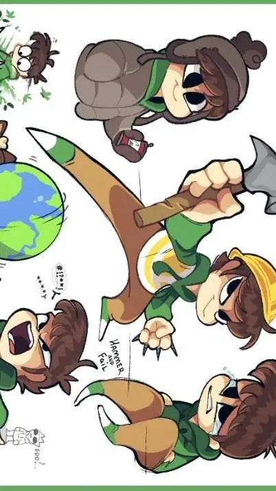 ai character: Edd Eddsworld background