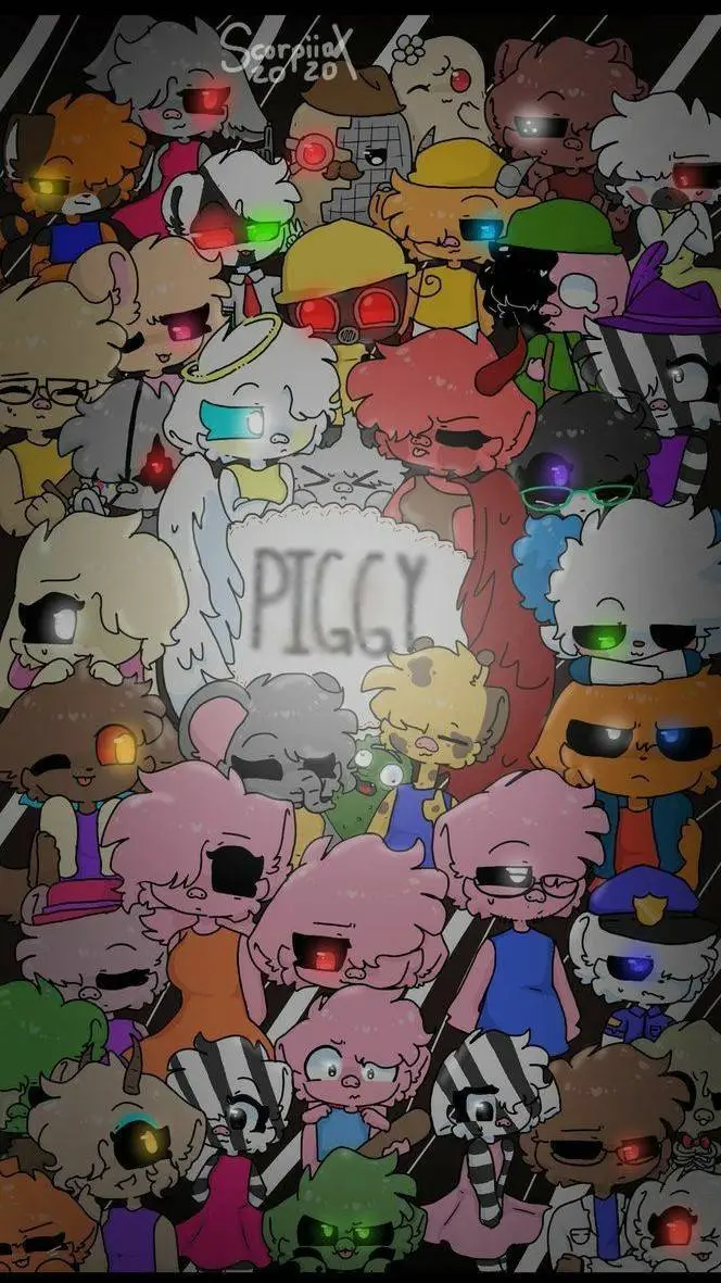 ai character: piggy background